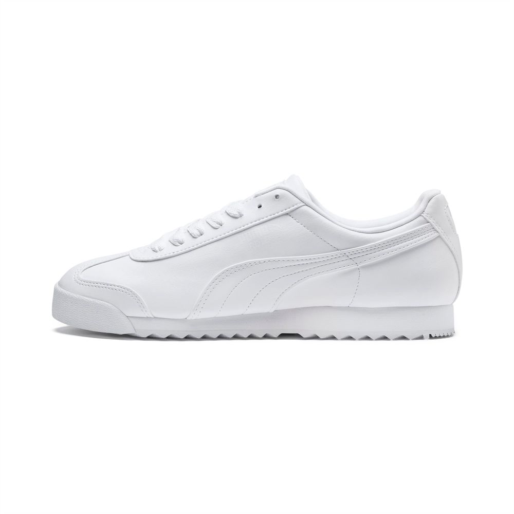 Puma Roma Basic Férfi Sportcipő - Fehér/Világos Szürke ( Hungary - FVHWQ8027 )